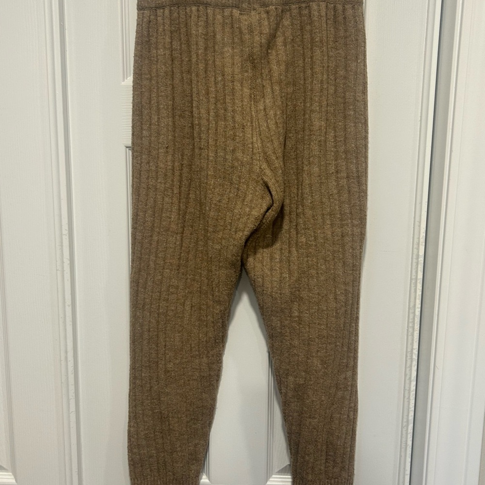 Free People Brown Ribbed‎ Knit Pants - Picture 2 of 3